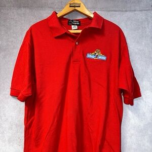Vintage Disney MGM Originals Red Polo Men’s XL Pen Mark On Front